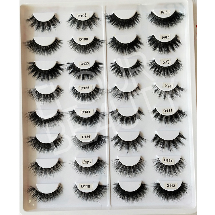 Best 3D mink faux eyelashes china lashes factory EL134